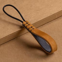 Genuine Leather Handmade Lanyard Car Keychain Pendant Creative Personalized Wear-resistant Cowhide Key Loop For Men Gift