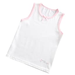 3pcs/Lot Girls Singlet Underwear Tank Cute Design Undershirts Cotton Tank Bow Tops for Baby Girl Size 100-150 Breathable Tops