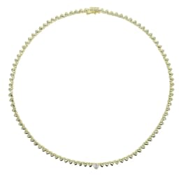 High Polish Shiny Heart Shaped Charm Tennis Chain 16 Inches Fashion Necklace 2022 Valentine's Gift Jewelry