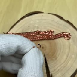 Vinterly Cuban Chain Long Necklace for Men Women Red Copper Adjustable 20/22 Inch Twisted Necklaces Anti-scratch Chain Jewelry