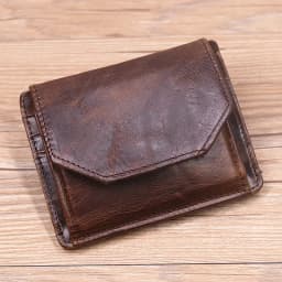 Genuine Leather Wallet For Men Rfid Blocking Original Cowhide Vintage Short Men's Purse With Card Holder ID Window Coin Pocket