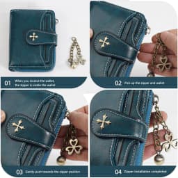 2023 New Women Wallets Fashion Short PU Leather Top Quality Card Holder Female Zipper Purse