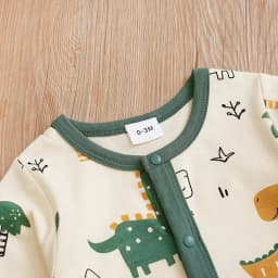 Newborn Baby Boys Infant Outfit Clothes Toddler Jumpsuit Costume Romper Onesie Long Sleeve Print Clothes Spring and Autumn Girls