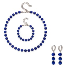 2023 New 8MM Crystal Bracelets Necklace Earrings Sets For Women Claw Seting Bracelets Choker for Party