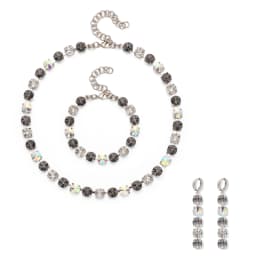 2023 New 8MM Crystal Bracelets Necklace Earrings Sets For Women Claw Seting Bracelets Choker for Party