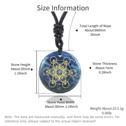 Natural Crystal Stone Metatron's Cube Multidimensional Pendants Mythology Angel Mysterious Divine Symbols Reiki Energy Necklaces