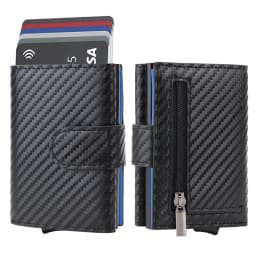 Rfid Genuine Leather Men Wallets Fashion Card Holder Trifold Wallet Money Bags Smart Slim Thin Coin Pocket Wallet Purse