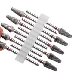 10pc/Set Nail Drill Bits Carbide Manicure Drills Milling Cutters Kits Gel Polish Remover Files Strawberries Electric Burr Tools