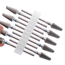 10pc/Set Nail Drill Bits Carbide Manicure Drills Milling Cutters Kits Gel Polish Remover Files Strawberries Electric Burr Tools