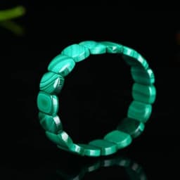 AAAAA Green Malachite Chrysocolla Bracelet Stretch Rectangle Beads Healing Stone Crystal Genuine Natural Women Men 12x9mm Gender