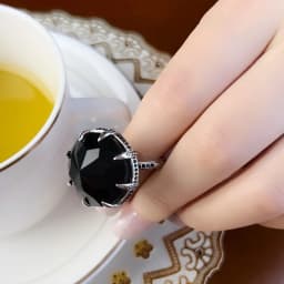 Cocktail Ring Claw,Brand New Europe Style Fine Jewerly For Women Vintage Gift In 925 Sterling Silver
