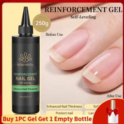 BORN PRETTY 250g Super Top Coat Gel Nail Polish Base Gel Matte Top Coat Semi-Permanent Varnish Soak Off Nail Art Functional Gel