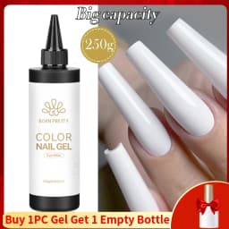 BORN PRETTY 250g Super Top Coat Gel Nail Polish Base Gel Matte Top Coat Semi-Permanent Varnish Soak Off Nail Art Functional Gel