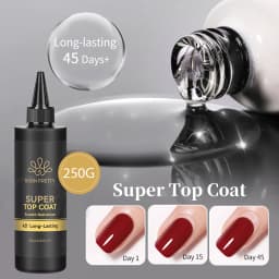BORN PRETTY 250g Super Top Coat Gel Nail Polish Base Gel Matte Top Coat Semi-Permanent Varnish Soak Off Nail Art Functional Gel