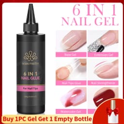 BORN PRETTY 250g Super Top Coat Gel Nail Polish Base Gel Matte Top Coat Semi-Permanent Varnish Soak Off Nail Art Functional Gel