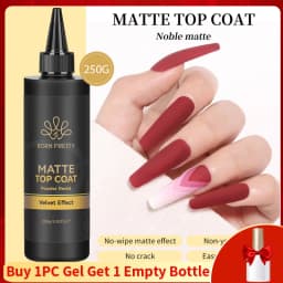 BORN PRETTY 250g Super Top Coat Gel Nail Polish Base Gel Matte Top Coat Semi-Permanent Varnish Soak Off Nail Art Functional Gel