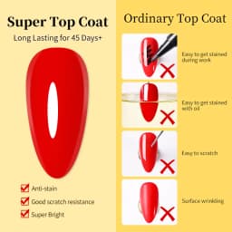 BORN PRETTY 250g Super Top Coat Gel Nail Polish Base Gel Matte Top Coat Semi-Permanent Varnish Soak Off Nail Art Functional Gel
