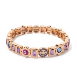2023 Summer New Design Gold Color Braceets For Women Flower Charms Beaded Bangle Gift Boho Hand Happy Jewelry