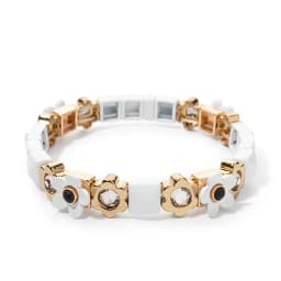 2023 Summer New Design Gold Color Braceets For Women Flower Charms Beaded Bangle Gift Boho Hand Happy Jewelry