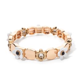 2023 Summer New Design Gold Color Braceets For Women Flower Charms Beaded Bangle Gift Boho Hand Happy Jewelry