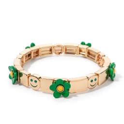 2023 Summer New Design Gold Color Braceets For Women Flower Charms Beaded Bangle Gift Boho Hand Happy Jewelry