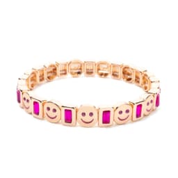 2023 Summer New Design Gold Color Braceets For Women Flower Charms Beaded Bangle Gift Boho Hand Happy Jewelry
