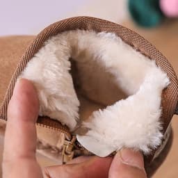 2025 New Winter Baby Snow Boots Leather Warm Plush Little Boys Shoes Non-slip Fashion Toddler Girls Boots