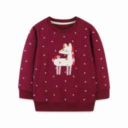 Little maven Kids Clothes Cartoon Bag Design Sweatshirt Cotton Spring and Autumn Tops Grey Shirt for Baby Girls