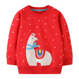 Little maven Kids Clothes Cartoon Bag Design Sweatshirt Cotton Spring and Autumn Tops Grey Shirt for Baby Girls