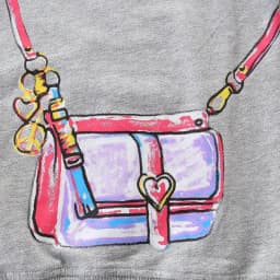 Little maven Kids Clothes Cartoon Bag Design Sweatshirt Cotton Spring and Autumn Tops Grey Shirt for Baby Girls