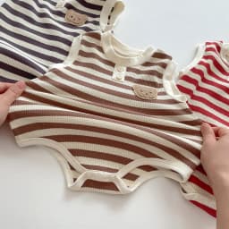 New 2023 Summer Sleeveless Knit Bodysuits Infant Baby Girls Boys One-pieces Kids Newborn Clothes- Ideal for Outdoor Activities