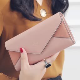 aliwood Brand 3 Fold Women's Wallet Designer Envelope Clutch For Women Hasp Money Clip Leather Female Long Wallet Phone Pocket