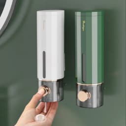 Manual Soap Dispenser Wall Mounted Bathroom Soap Dispenser Washing Hand Sanitizer Family Hotel Shower Gel Bathroom Tool