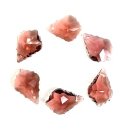 Wholesale 10PCS Multi Color Double Sided Crystal Glass Maple Leaf Loose Spacer Beads DIY Earrings Necklace Pendant Jewelry Gifts