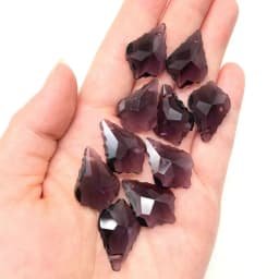 Wholesale 10PCS Multi Color Double Sided Crystal Glass Maple Leaf Loose Spacer Beads DIY Earrings Necklace Pendant Jewelry Gifts