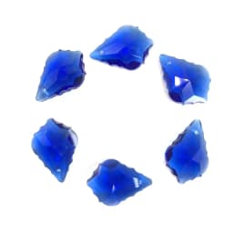 Wholesale 10PCS Multi Color Double Sided Crystal Glass Maple Leaf Loose Spacer Beads DIY Earrings Necklace Pendant Jewelry Gifts