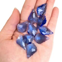Wholesale 10PCS Multi Color Double Sided Crystal Glass Maple Leaf Loose Spacer Beads DIY Earrings Necklace Pendant Jewelry Gifts