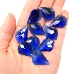 Wholesale 10PCS Multi Color Double Sided Crystal Glass Maple Leaf Loose Spacer Beads DIY Earrings Necklace Pendant Jewelry Gifts
