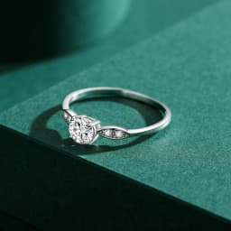 Modian Romantic Wedding Ring real 925 Sterling Silver Round Zirconia Classic Finger Rings For Women Engagement Fine Jewelry Gift