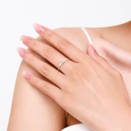 Modian Romantic Wedding Ring real 925 Sterling Silver Round Zirconia Classic Finger Rings For Women Engagement Fine Jewelry Gift