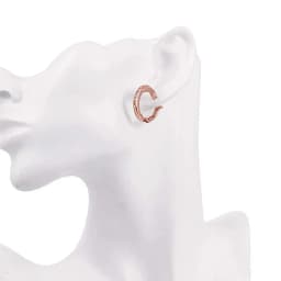 New 925 Sterling Silver Earrings Inlaid Zircon Earrings 14K Rose Gold Earrings For Women'S Charm Jewelry Gift