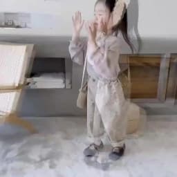 MILANCEL Autumn Kids Pants Floral Girls Trousers Chidren Clothes