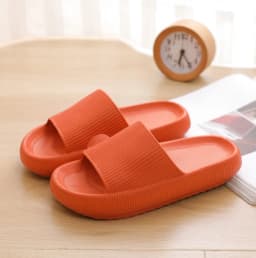 Rimocy VIP Link Thick Platform Slippers Women Men Home Bathroom Soft EVA Sandals Woman 2023 Summer Non-slip Beach Flip Flops