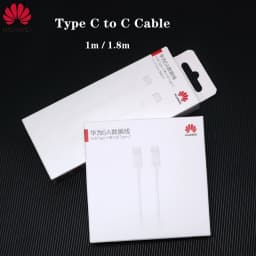 Original 1.8m 1m Huawei Matebook USB Type-C to Type-C High-Speed Data Cable 6A Cable for Huawei Phone P50 P60 P70 ProMate40 Pro