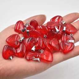Fashion beautiful glass crystal mixed heart shape pendants 20mm for DIY jewelry making 50pcs/lot Wholesale Free shipping