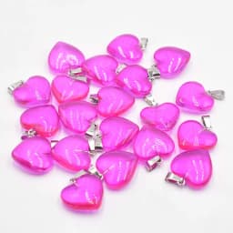 Fashion beautiful glass crystal mixed heart shape pendants 20mm for DIY jewelry making 50pcs/lot Wholesale Free shipping