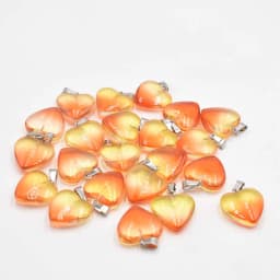 Fashion beautiful glass crystal mixed heart shape pendants 20mm for DIY jewelry making 50pcs/lot Wholesale Free shipping