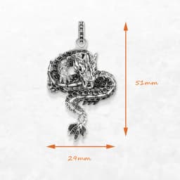 Pendant Dragon Black Brand Fashion Jewelry Europe 925 Sterling Silver Accessories Gift For Woman & Men