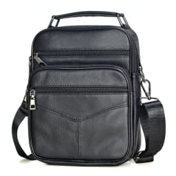 Men's Natural Leather Handbag For Tablet Male  Genuine Leather Shoulder Bag Small Men Travel Messenger Crossbody Bags Tote