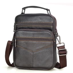 Men's Natural Leather Handbag For Tablet Male  Genuine Leather Shoulder Bag Small Men Travel Messenger Crossbody Bags Tote